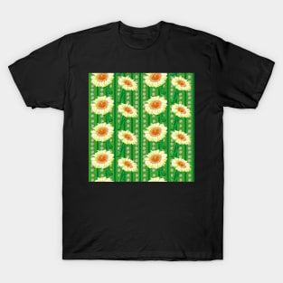 Saguaro Cactus Blossom Pattern T-Shirt